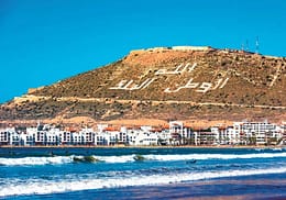 Soleggiata baia di Agadir, Costa Atlantica marocchina