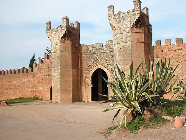 Dopo aver attraversato la famosa porta ottagonale, molto ben restaurata e le mura erette dal sultano Abu al-Hasan Ali