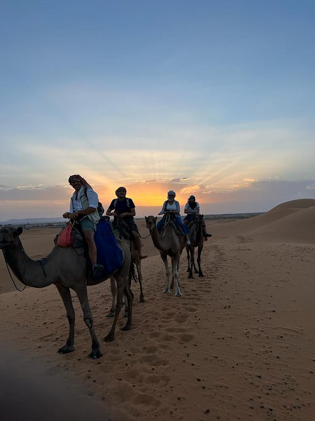 indimenticabile tramonto nel Sahara - Marocco